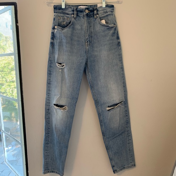 zara classic mom fit jeans